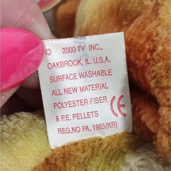 TY Beanie Baby Prince Frog 2000 Surface Washable Polyester Fiber Plush Toy 8" - Picture 2 of 9